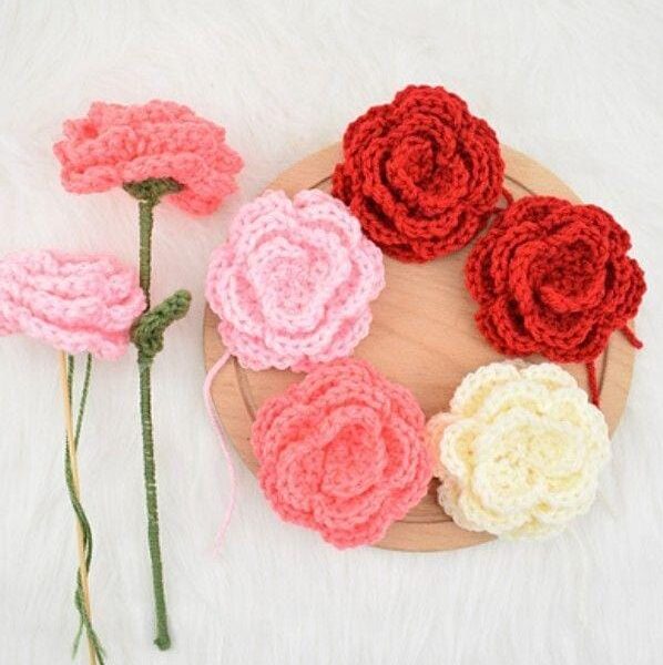 Crochet Camellia Flower Pattern Manual Crafts