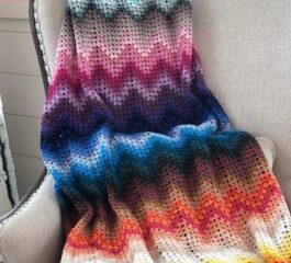 Granny Ripple Blanket Free Crochet Pattern