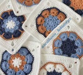 African Flower Square Pattern