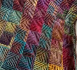 Mitered Square Blanket Free Crochet Pattern