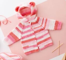 Baby Bear Jacket Crochet Pattern