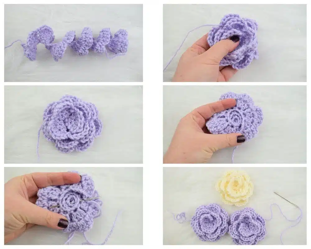 Crochet Camellia flower Pattern