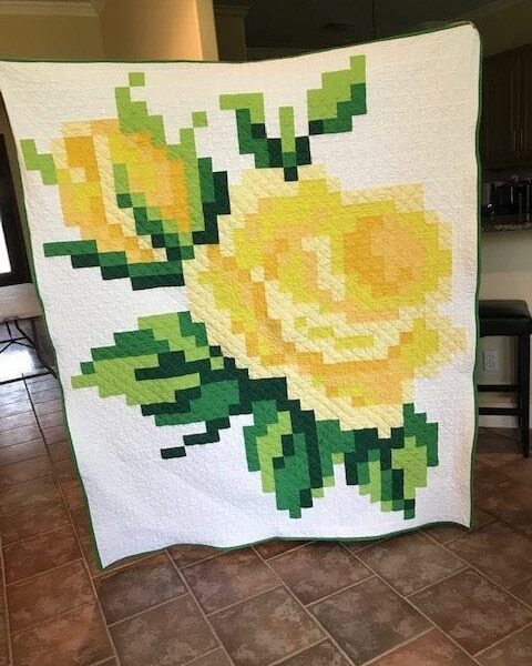 The Sunshine Craft: Yellow Rose of Texas Quilting - Manual Crafts