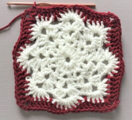 Crochet Snowflake Granny Square Pattern