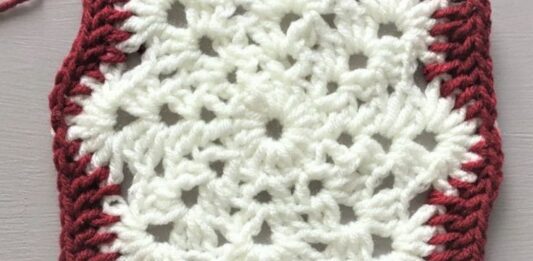 Crochet Snowflake Granny Square Pattern