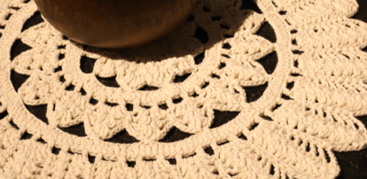 Hermoso Centro De Mesa De Crochet