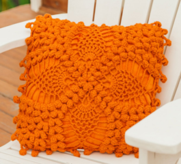Patrón de Crochet para la Almohada Naranja