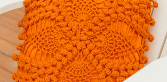 Patrón de Crochet para la Almohada Naranja