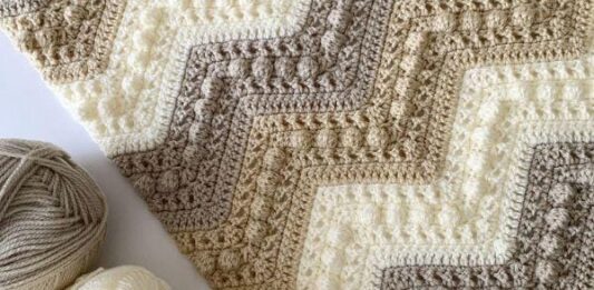 Crochet Hugs & Kisses Baby Blanket