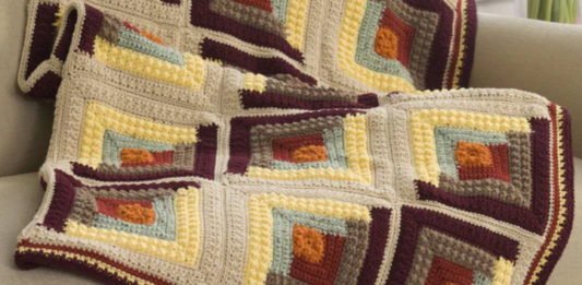 Autumn Log Cabin Crochet