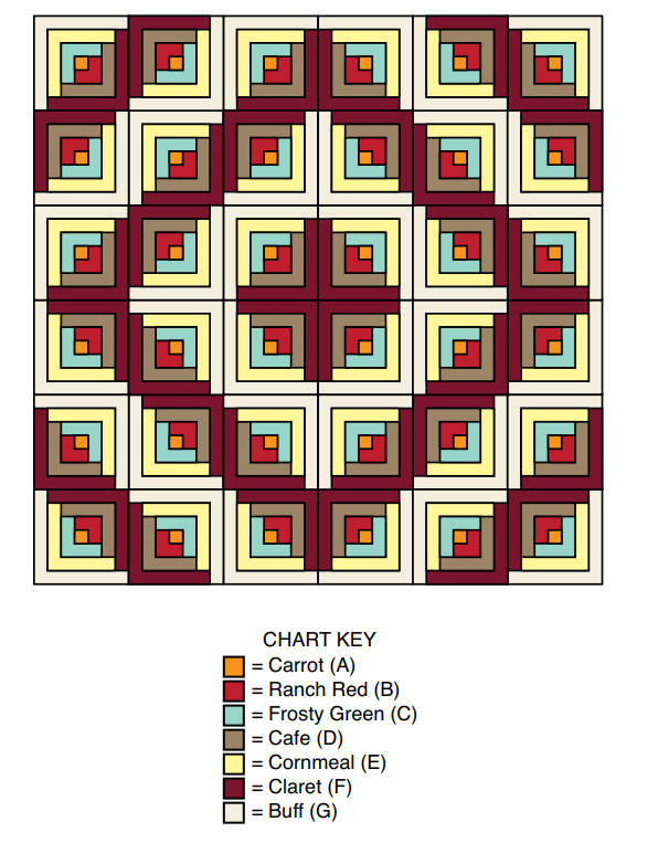 Autumn Log Cabin Crochet