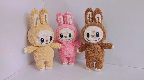 Labubu-inspired crochet