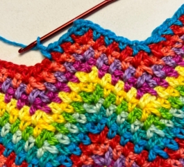 Easy Moss Stitch Ripple – Free Pattern