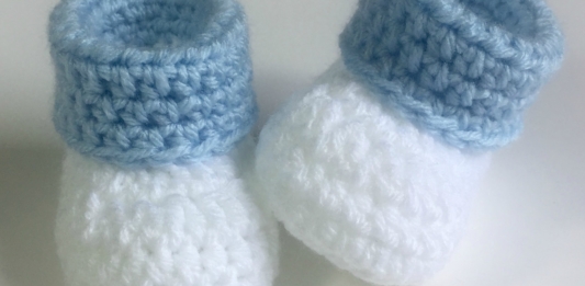 Baby Booties Free crochet pattern
